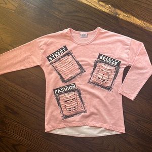 Pink Long Sleeve with eyes decoration